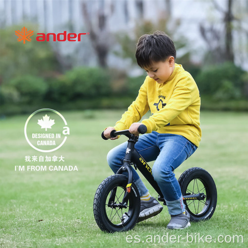 Bicicleta de equilibrio infantil ligera de aluminio para niños pequeños